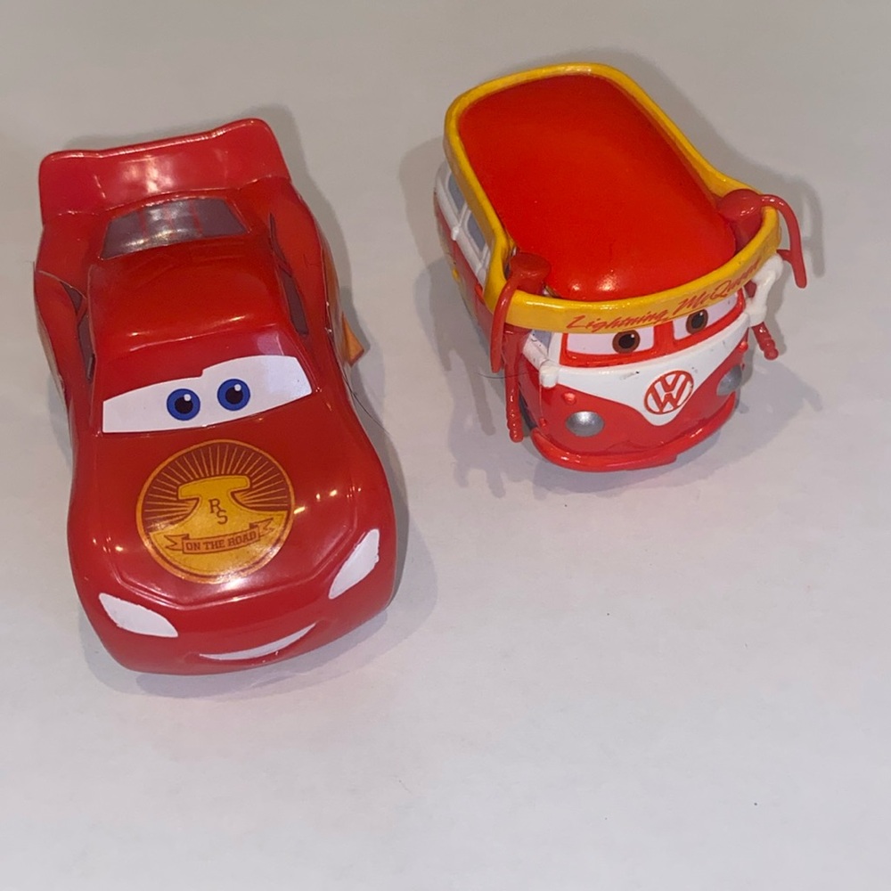Disney Cars Diecast Lightning McQueen Car And VW